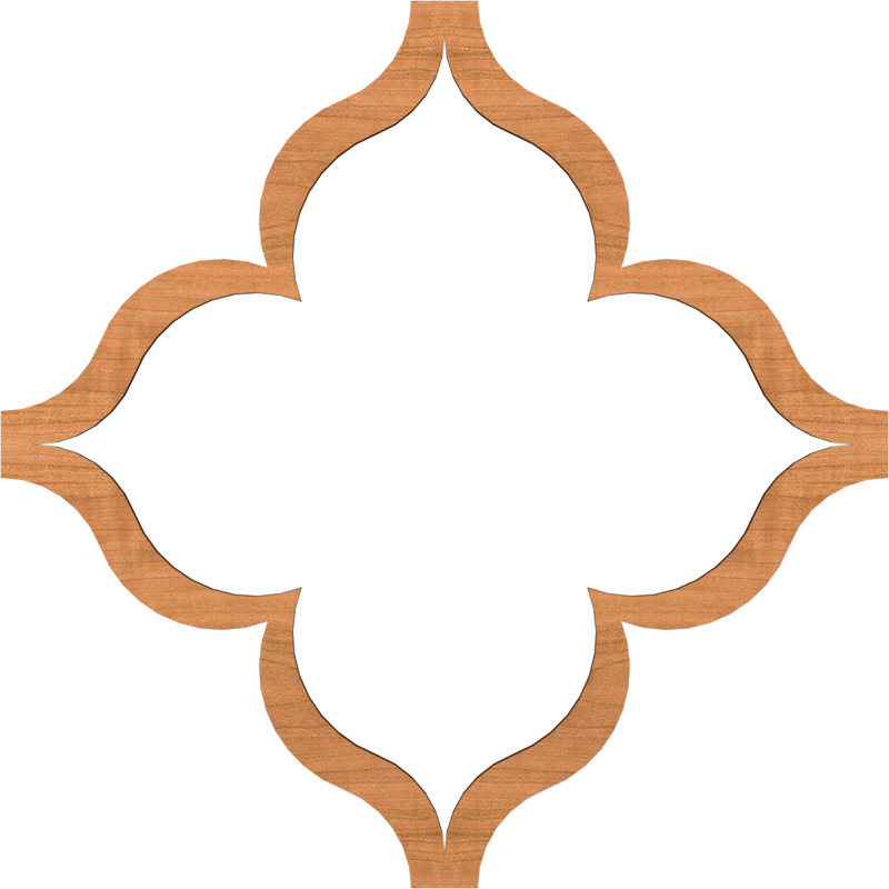 Charpente de plafond décorative May, Cerisier, H 66,83 po x l 66,83 po x P 0,375 po