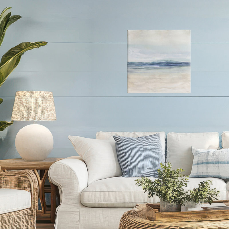 «Coastal Calm Beach Horizon», conception par Amber Sterling, H 17 po x l 17 po