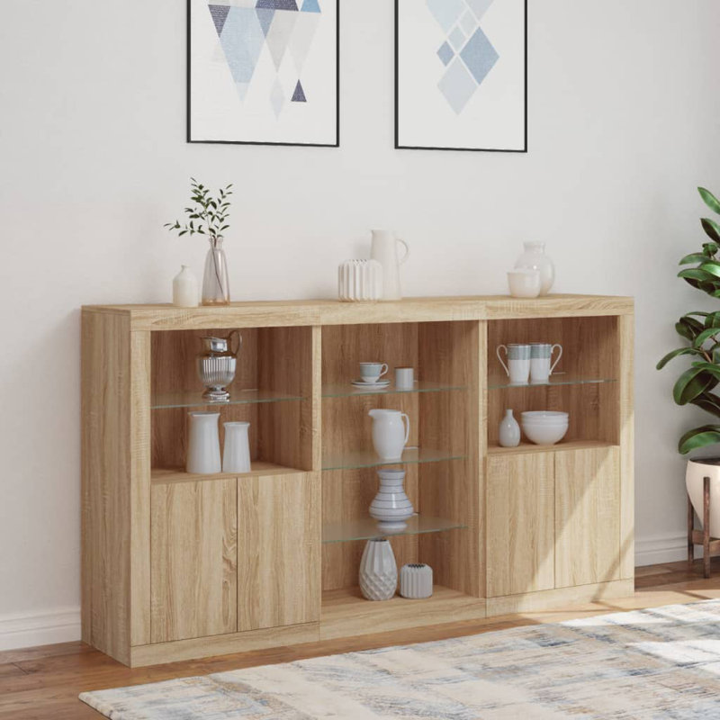 Badea 181.5cm Sideboard, Sonoma Oak