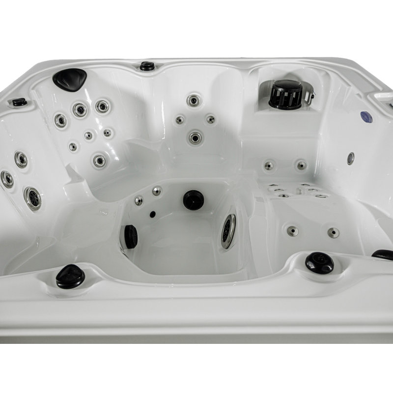 Hydro Spas HYD-71 220 Volt 6 Person 71 - Jet Acrylic Square Standard (Hardwired) Hot Tub with Ozonator