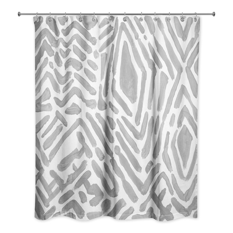 Rideau de douche Romesh, Gris