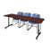 Nicklos T-Base Training Seminar Table, 2 Zeng Stack Chairs