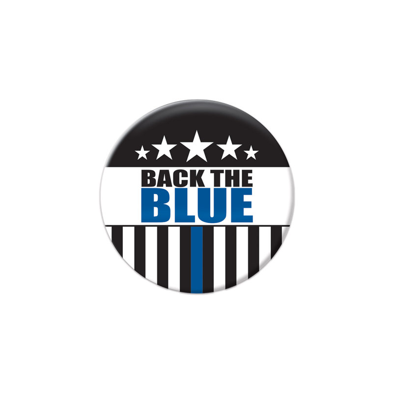 Back The Blue Button - 2" - Pack of 6