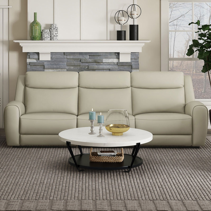 Canapé transitionnel l 87,4 po, beige