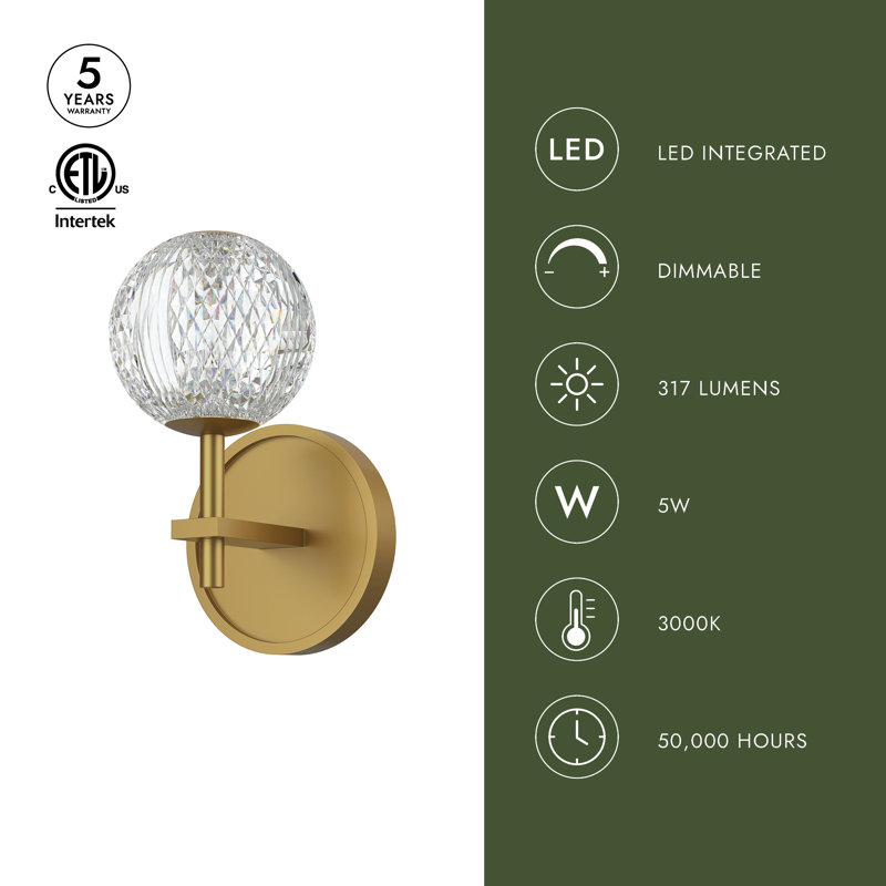 Marni 1 - Light LED Bath Sconce