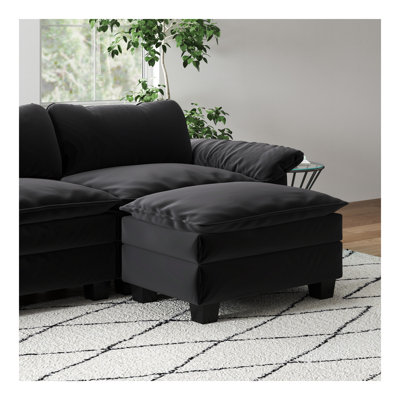 Canapé modulaire de luxe avec repose-pieds