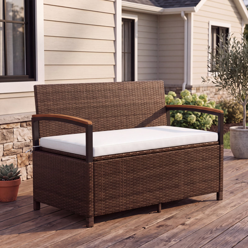 Outdoor Bench, Blanc