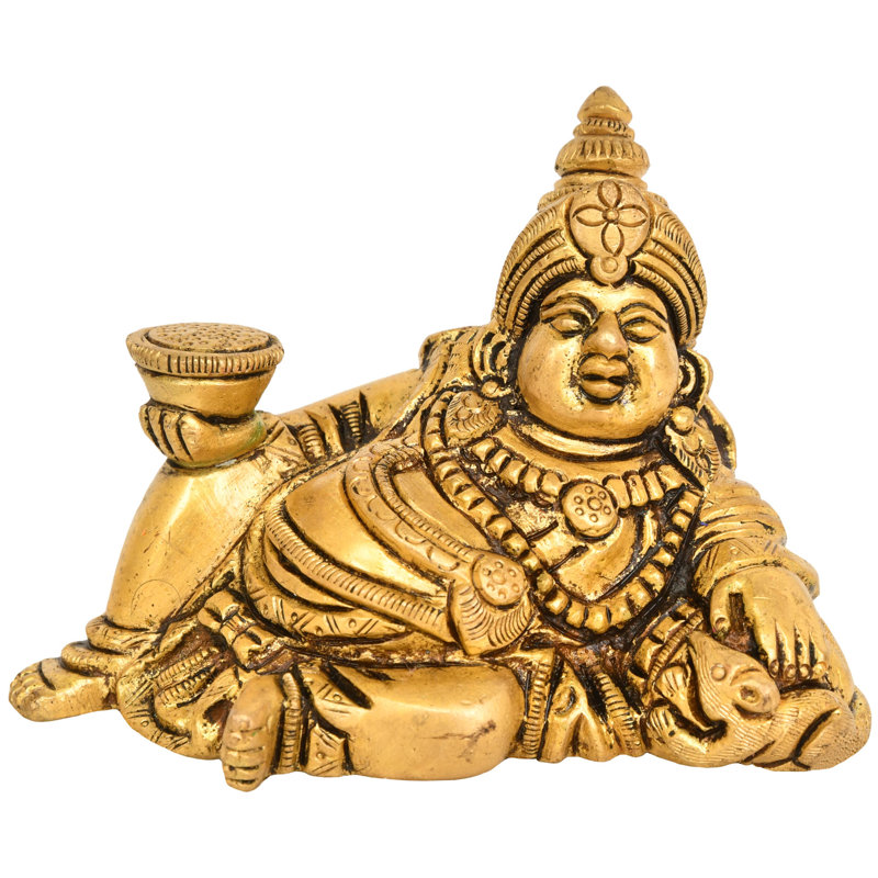 5 "Rama Durbar Statue en laiton - Sculpture de temple indou fabriqué à la main avec Ram Sita Lakshman Hanuman pour la décoration intérieure