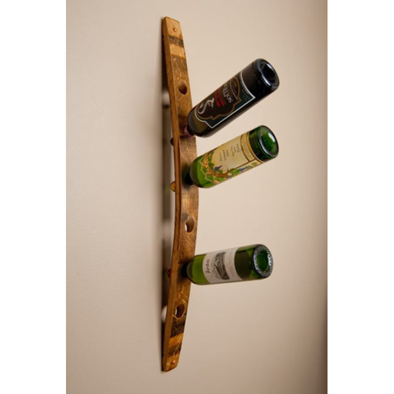 Arabi 6 Bottle Solid Wood Wall Mounted Wine Bottle Rack in