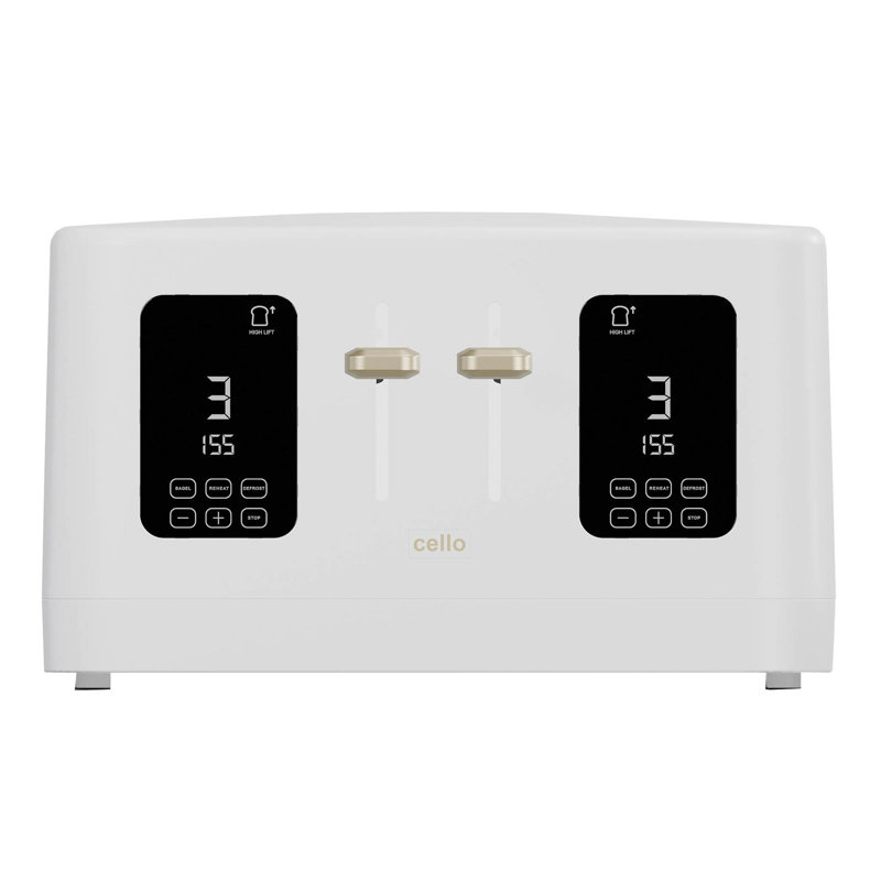Cello 4 Slice Digital Toaster, White