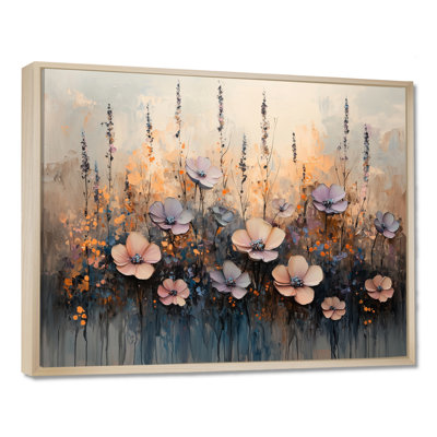 Fantaisie champ de lavande et de plantes grasses - Art mural sur toile