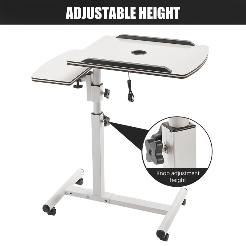 Adjustable Height Steel Computer Desk