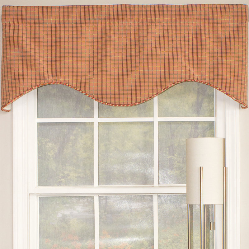 Jupe de fenêtre 50" common check corniche