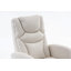 Chaise berçante en coton et lin avec repose-pieds réglable-1558354987