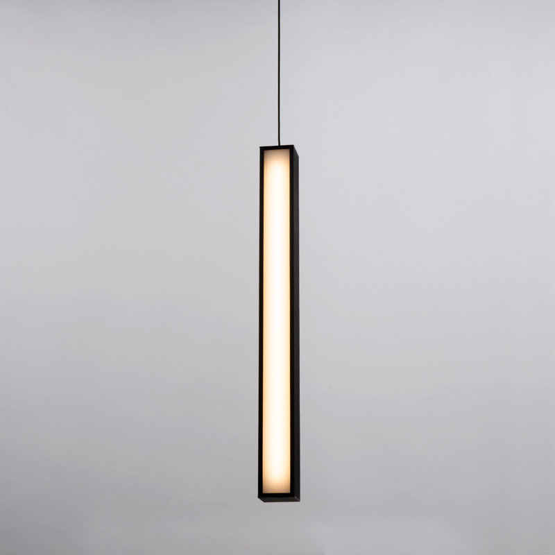 Chaos 1 - Light LED Pendant, Black, 14" H x 5.5" W x 5.5" D