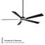 Ventilateur de plafond 65 po rotatif à DEL 65 po avec télécommande et éclairage inclus-96629291