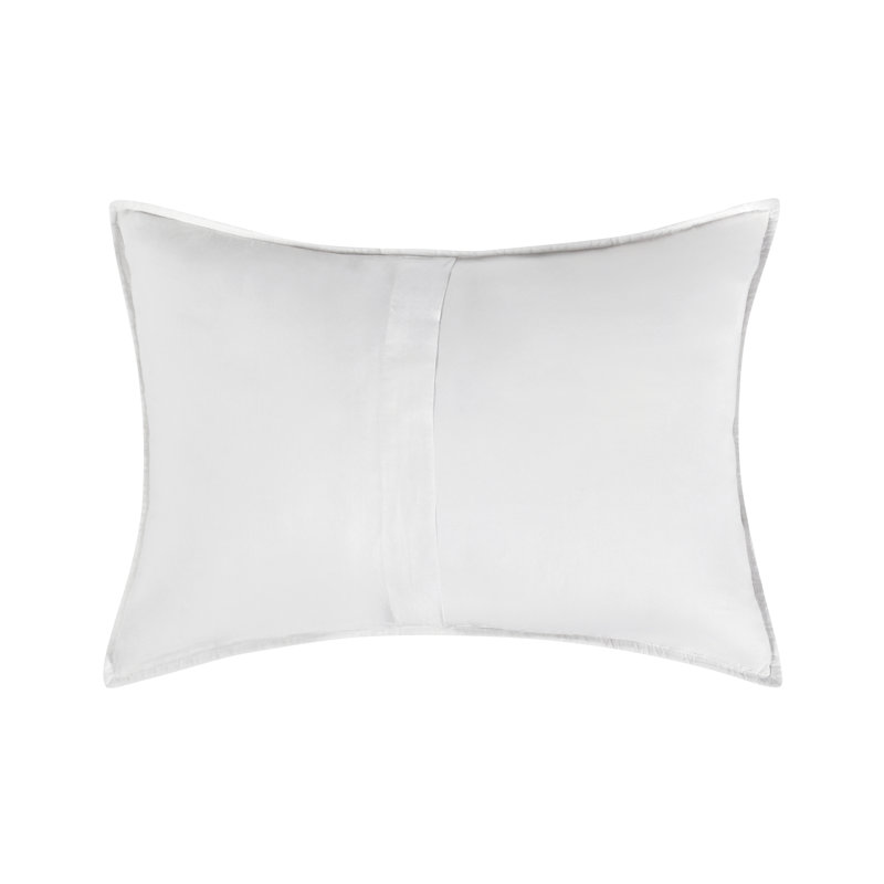 Hailee 100% Cotton White King Sham With Silvadur Tech By Kosas Home, Standard/Twin