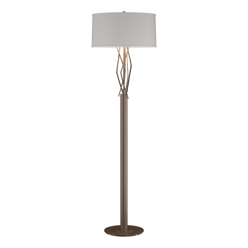 Brindille 61" Floor Lamp, Flax, Bronze