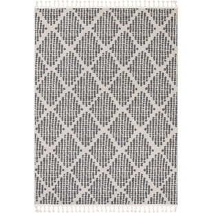 Loop-De-Loop Geometric Synthetic Area Rug