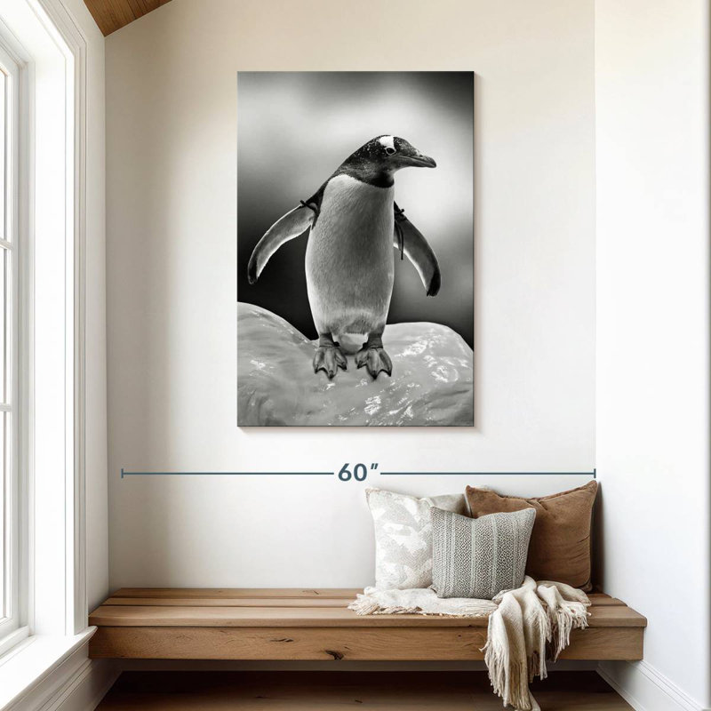 Pingouin glacé, H 45 po x l 30 po