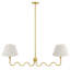 Luminaire suspendu en laiton Wave Squiggle-101991363