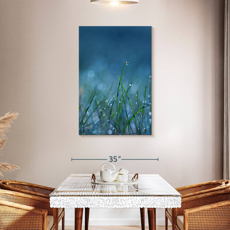 Harnek Blue Dew, 45" H x 30" W