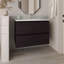 Meuble-lavabo de salle de bain avec lavabo, 2 tiroirs