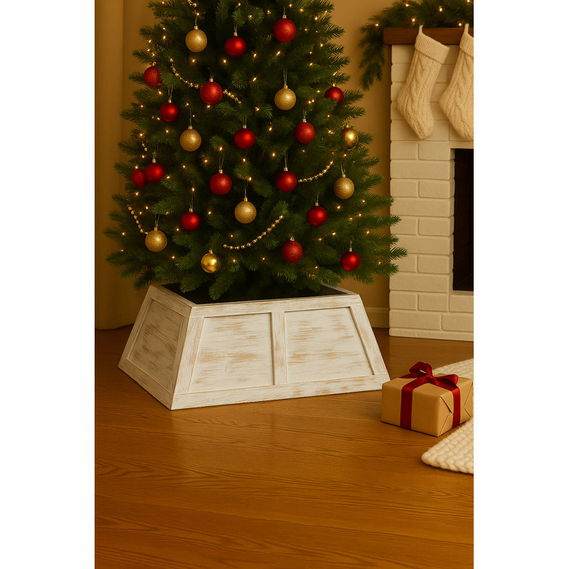 Collier d'arbre en bois, Blanc