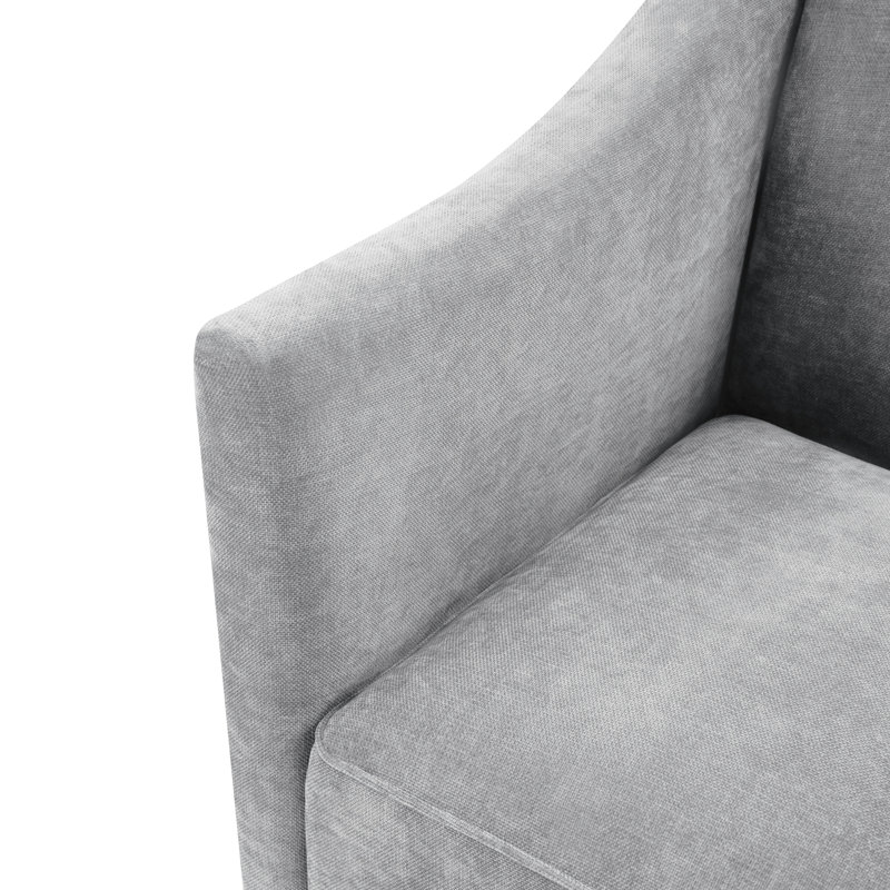 Fauteuil moderne rembourré, Gris