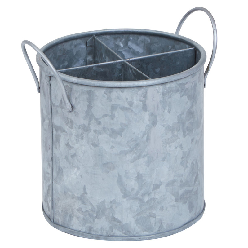 Metal Round Cutlery Tray
