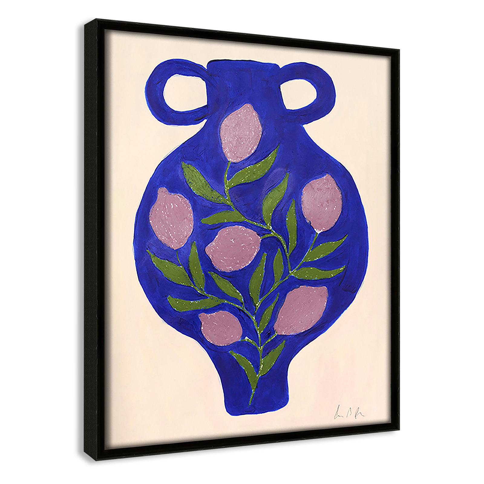Vase No. 03 Print by Camilla Bergqvist, Espresso, 11.5" H x 9.5" W