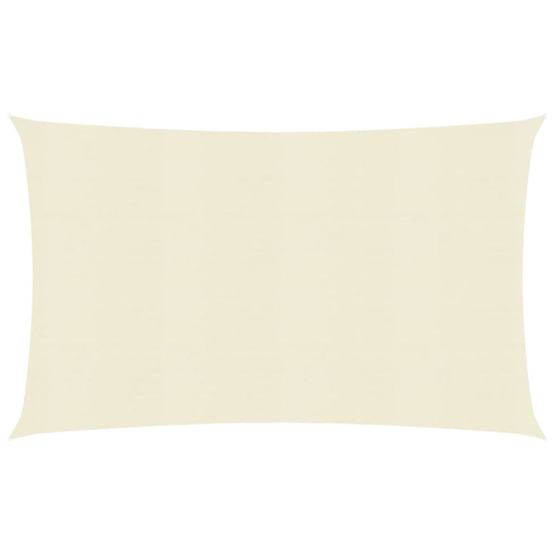 Attalus Rectangular Shade Sail, Cream, 4m x 6m