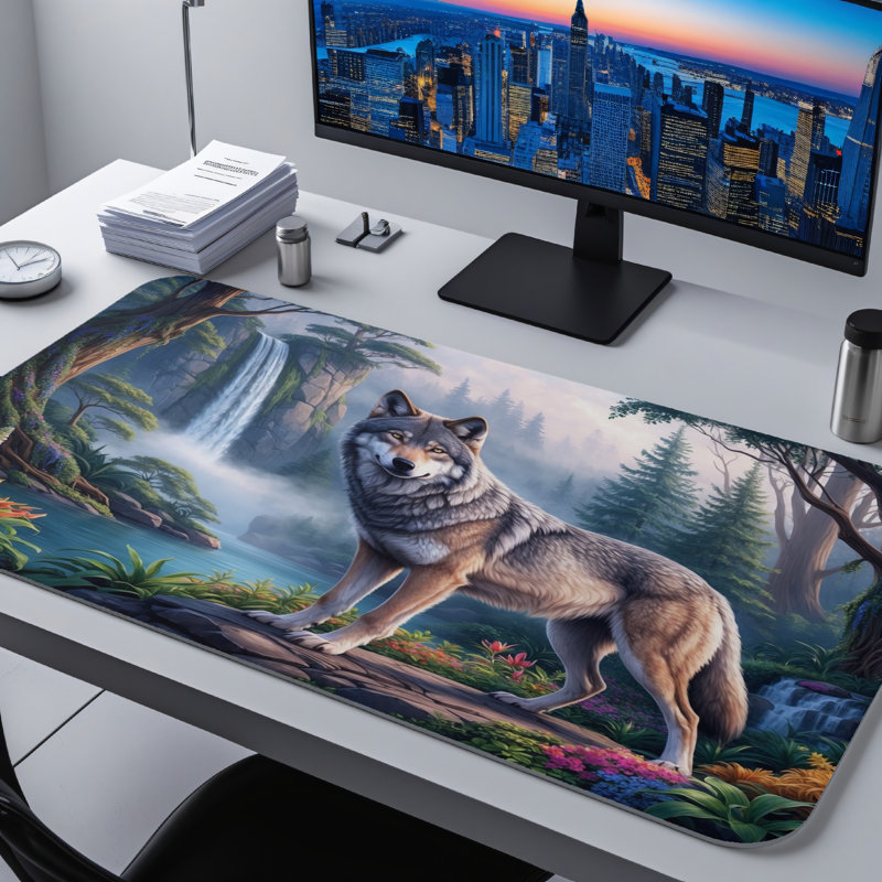Polyester Desk Pad, 23.6x13.8