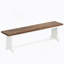Ensemble de table de salle à manger 47 pièces 3 pièces pour 2 à 47 personnes - Table de cuisine compacte avec 2 bancs - Mobilier rustique en bois et métal pour petits appartements