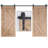 Sliding Standard Double Barn Door Hardware Kit-49602987