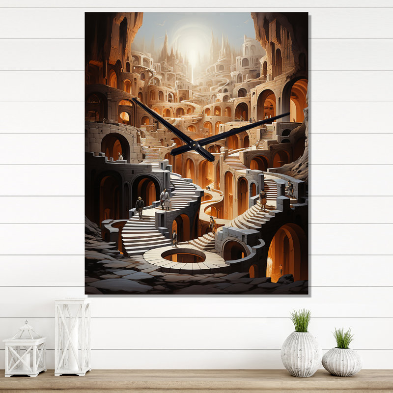 Horloge murale moderne Calonder, Grand
