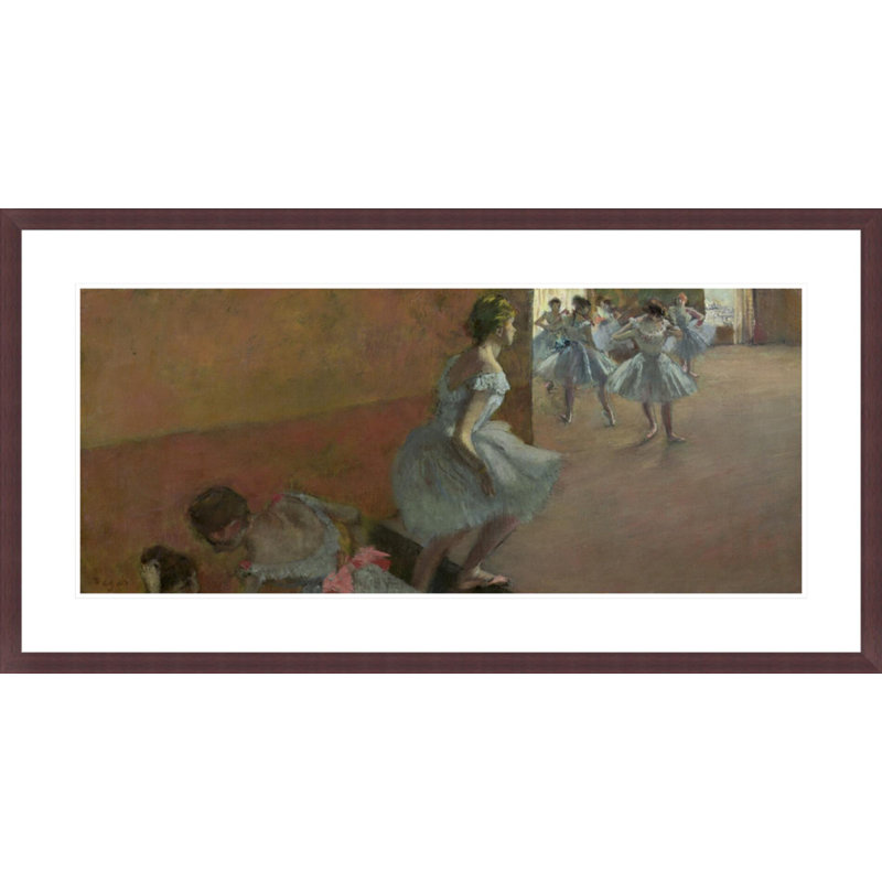 «Dancers Ascendant a Staircase» par Edgar Degas, impression giclée encadrée, H 21,87 po x l 41,5 po