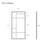 Leiden 34 X 76 Framed Fixed 3/8 In. (10Mm) Frosted Tempered Glass Shower Door With Matte Black Frame