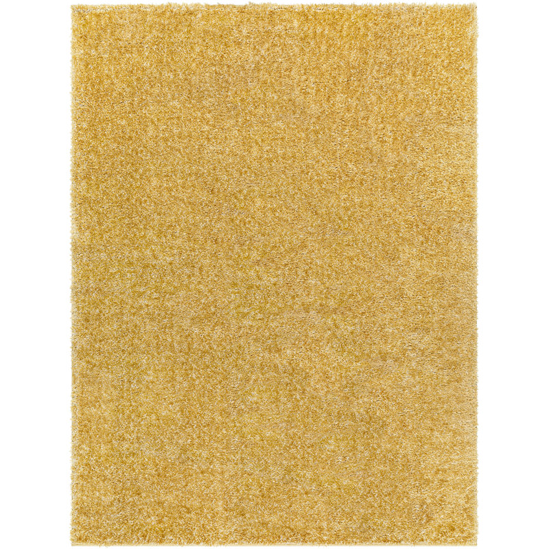 Ridout Power Loom Rug, Polyester, Chinese Yellow, Rectangle 140 x 200 cm