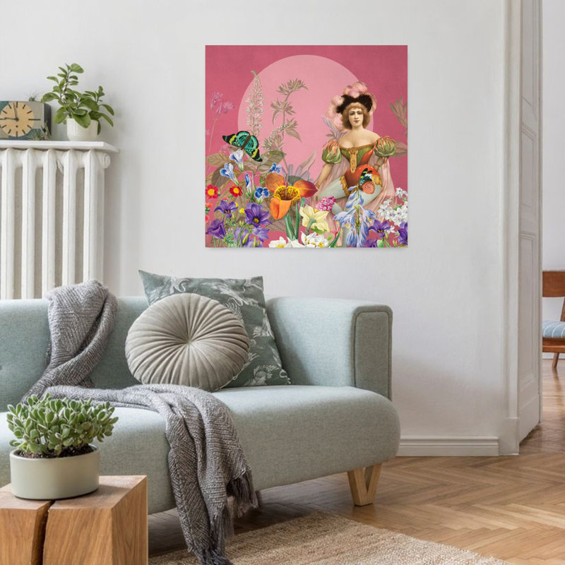Art contemporain, art mural rétro, H 32 po x l 32 po