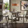 Cipolla Wood Finish Fixed Top Round Dining Table - 47"
