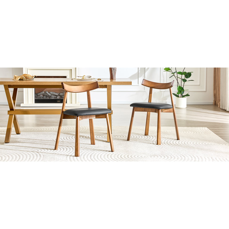 Ensemble de 2 chaises en bois massif