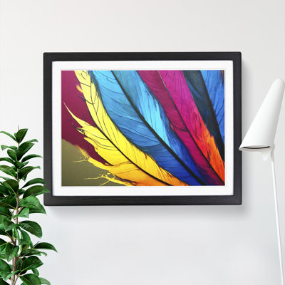 Colourful Bird Feathers Vol.6 - Framed Print