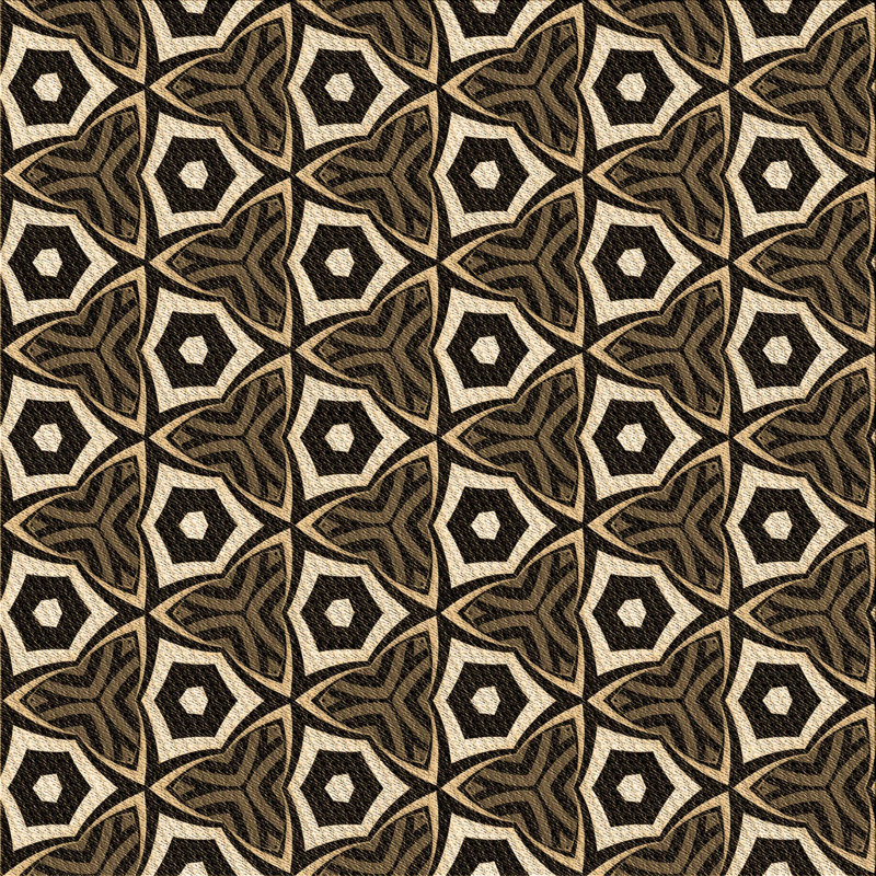 Geometric Indoor Rug, Square 4'
