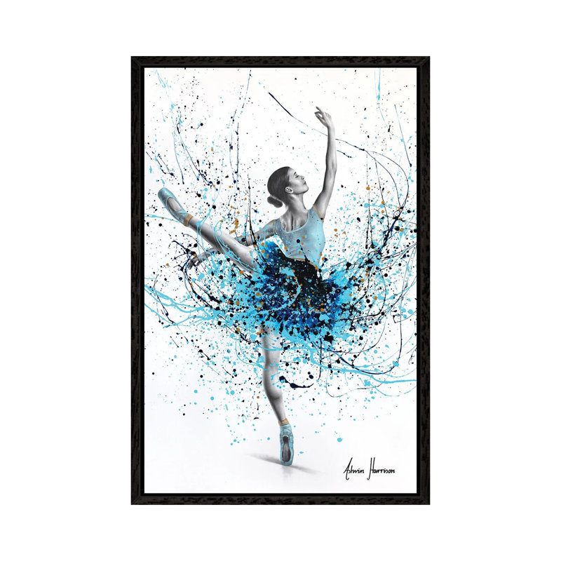 Blue Sky Dancer by Ashvin Harrison - Gallery-Wrapped Canvas Giclée on Canvas, 101.6 cm H x 66.04 cm W, Black Framed