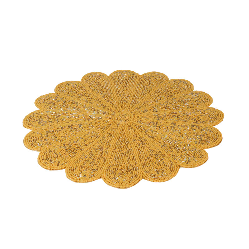 Glass Geometric Round Placemat