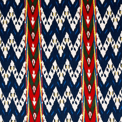 Samar Ikat Velvet Fabric