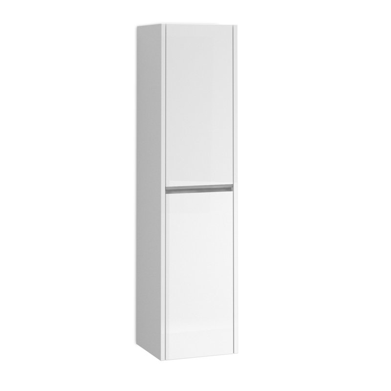 Rangement pour salle de bain Dalia, Blanc lustré