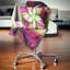 Énorme fleur rotative - coussin à imprimé floral-30729802-89151357