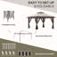 Pavillon de jardin avec moustiquaire de 13 pi x 13 pi Outsunny